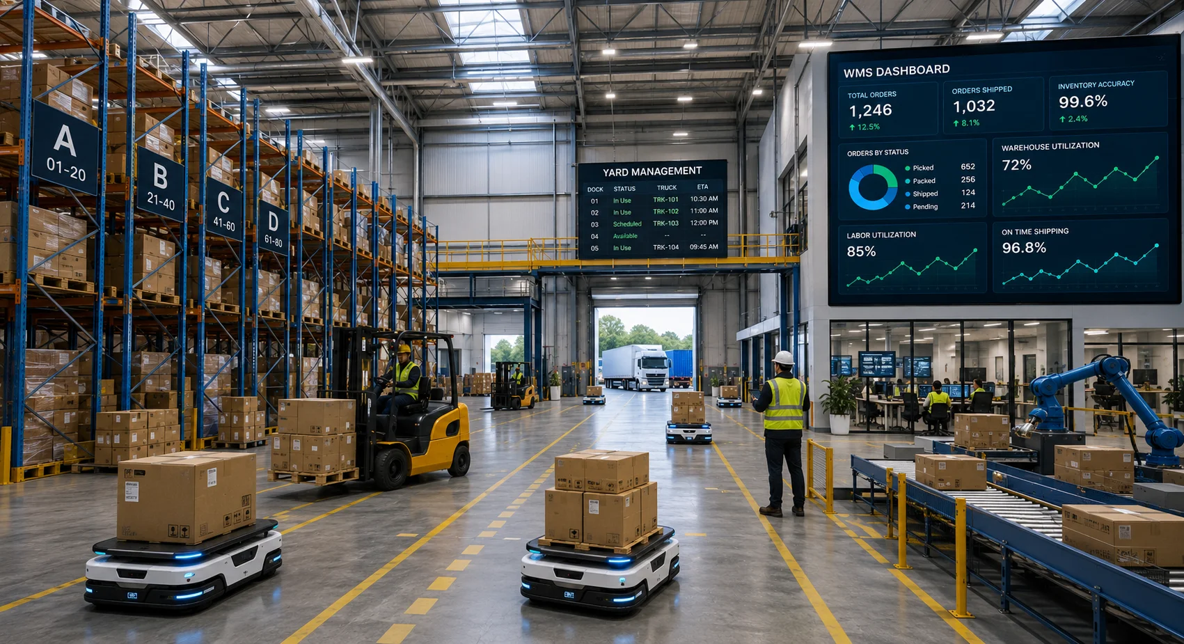 Smart Warehouse (WMS) & Yard Management Automation
